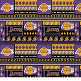 Minky NBA 2022 Collection - LA Lakers Team Fair Isle - Multi - Minky