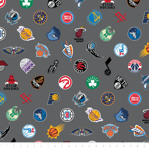 Minky NBA 2022 Collection - NBA All Teams Logo Toss Minky - Multi - Minky