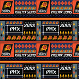 Minky NBA 2022 Collection - Phoenix Team Fair Isle - Multi - Minky