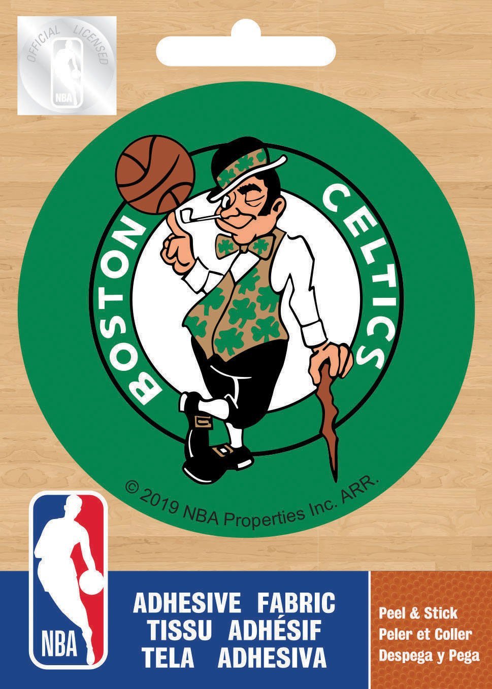 NBA Boston Celtics Logo On Solid Adhesive Fabric Badge