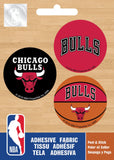 NBA Chicago Bulls- 1.5" Badge Pack Adhesive Fabric Badge