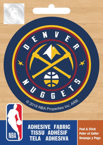 NBA Denver Nuggets Logo On Solid Adhesive Fabric Badge