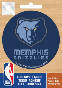 NBA Memphis Grizzlies Logo On Solid Adhesive Fabric Badge