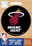 NBA Heat de Miami logo global sur fond uni - Appliqué Ad-Fab