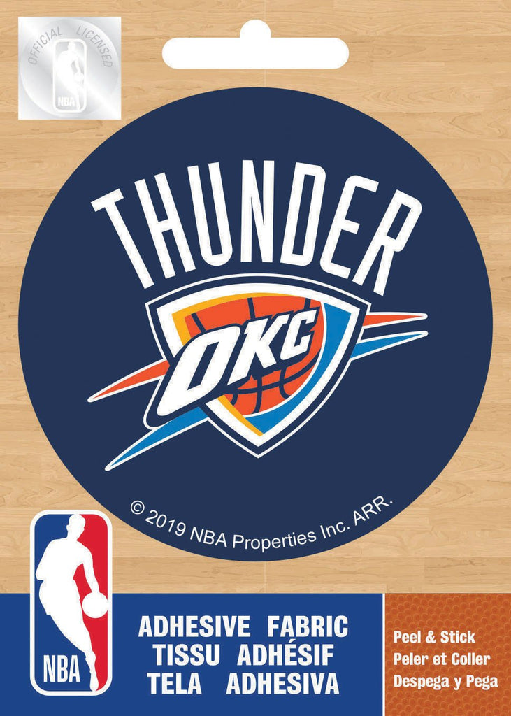NBA Oklahoma City Thunder Logo On Solid Adhesive Fabric Badge