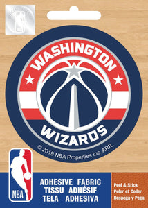 NBA Wizards de Washington Logo sur fond uni - Appliqué Ad-Fab