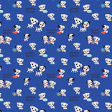 Disney - The Day of the Little World Collection- 2 Yard Cotton Cut -Zooming Around - Blue