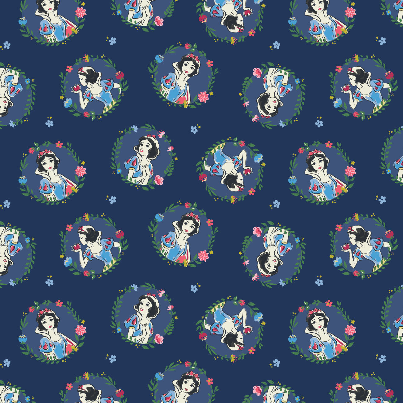 Disney Snow White Collection - Snow White Wreaths - Cotton-Navy