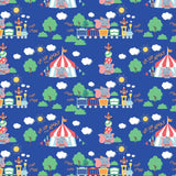 Disney - The Day of the Little World Collection - Circus Train - Cotton - Blue