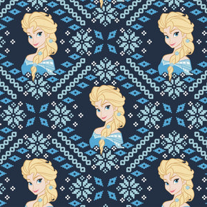 Elsa Fair Isle - Printed Fleece by Disney