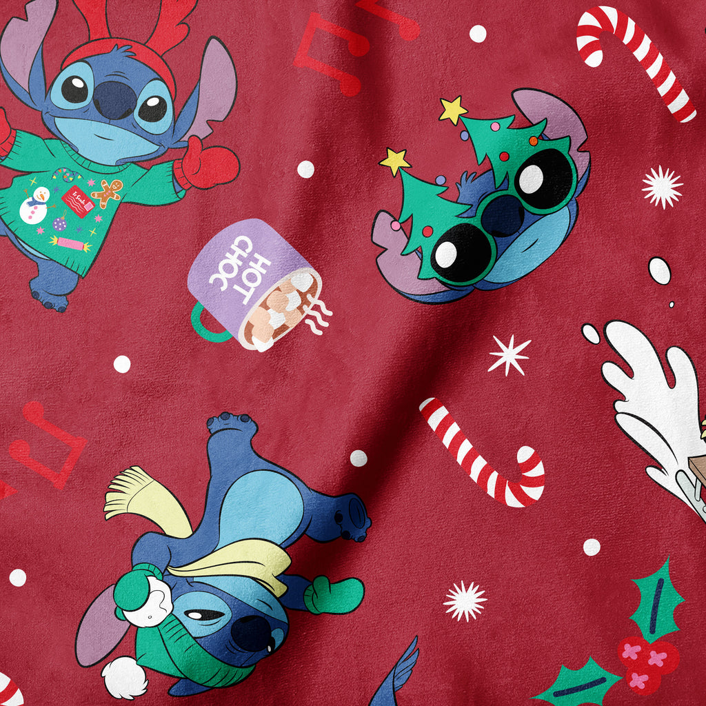 Character Winter Holiday IV Collection - Stitch Holiday Toss - Red - M –  Camelot Fabrics®