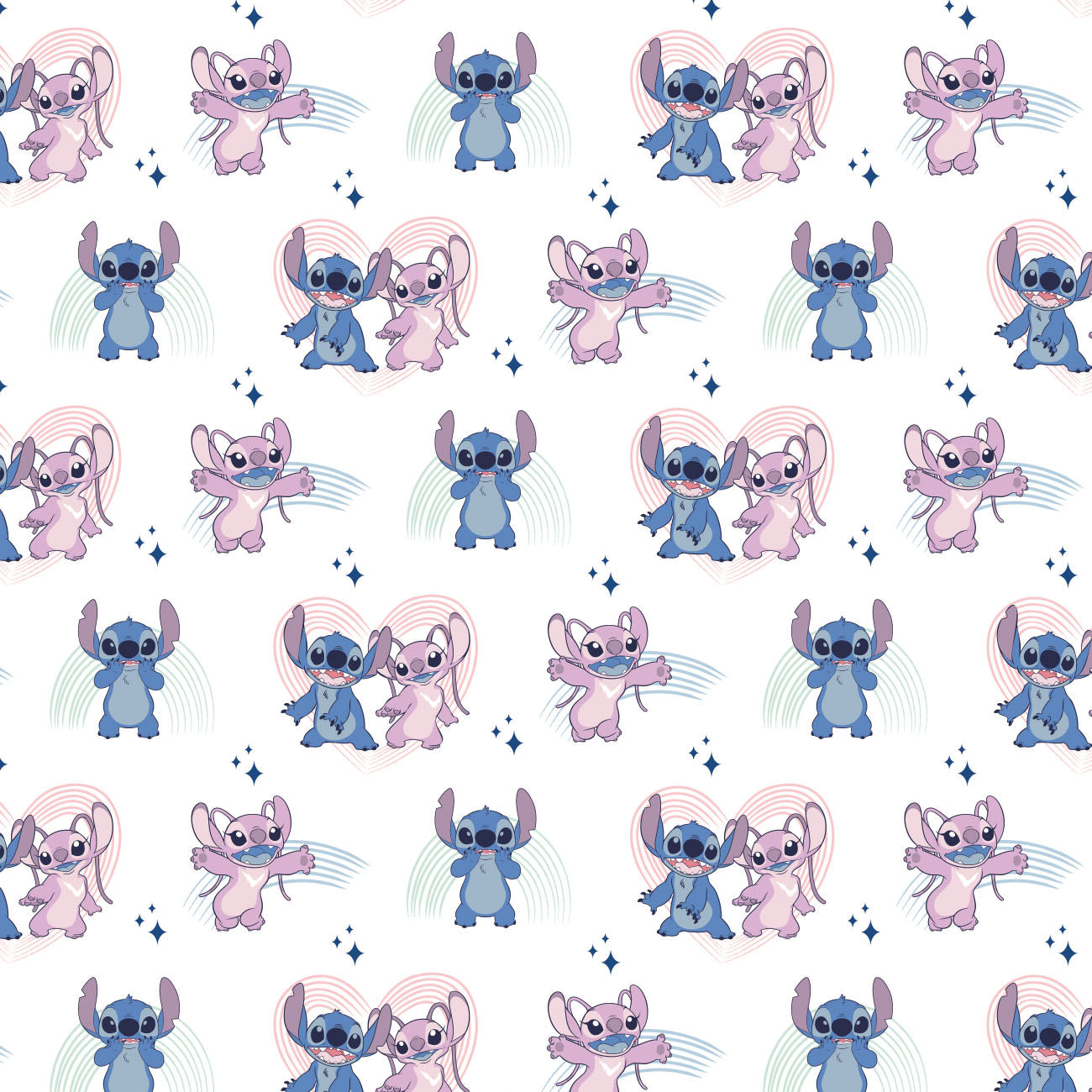 Disney Stitch Blogger Collection - Stitch Dance it Out - White - Cotton 85240401-03