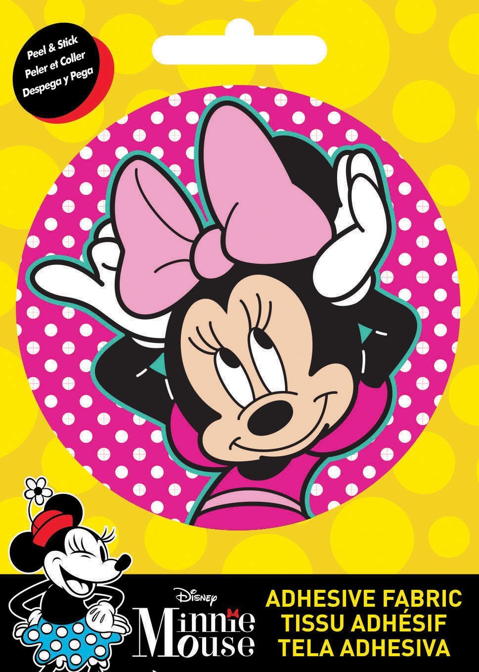 Disney Minnie Bow Adhesive Fabric Badge