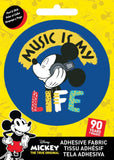 Disney Mickey Music Adhesive Fabric Badge