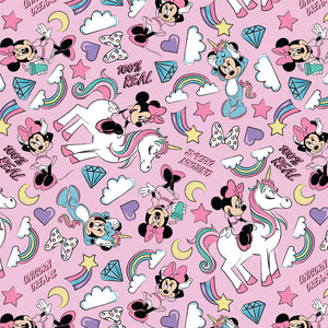 I Believe in Unicorns - Printed Flannel by Disney