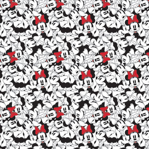 Minnie Mouse Rêvez en Pointillé - Minnie superposé multidirectionnel - Blanc
