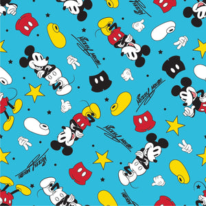 Disney Mickey & Friends Collection-Iconic Mickey Toss-Cotton-Aqua