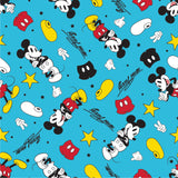 Disney Mickey & Friends Collection-Iconic Mickey Toss-Cotton-Aqua