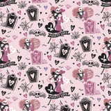 Valentine's Day II Collection-Misfit Love- Cotton- Pink