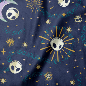 Disney Nightmare Before Christmas Mystical Opulence Collection - Astral Jack Skellington  - Navy - Minky 85390703M-01