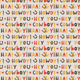 Howdy Cowboy - Cream- Flannel- FULL 10 YARD BOLT