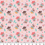 Bow to boot - wild west sweetheart  Pink- Flannel-FULL  10  YARD BOLT