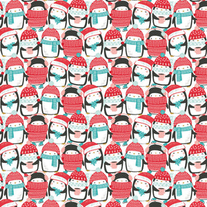 Merry Penguins Collection - Packed Penguin Party - Multi - Cotton 89220901-01