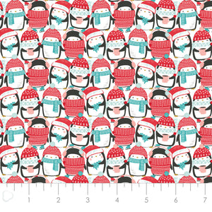 Merry Penguins Collection - Packed Penguin Party - Multi - Cotton 89220901-01