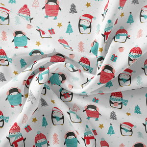 Merry Penguins Collection - Winter Delight - White - Cotton 89220902-01