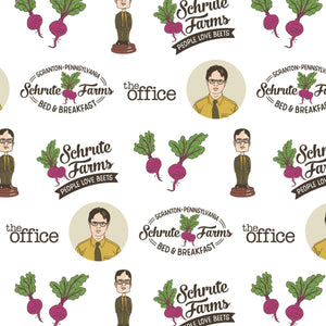 The Office Collection - Schrute Business Cotton - White