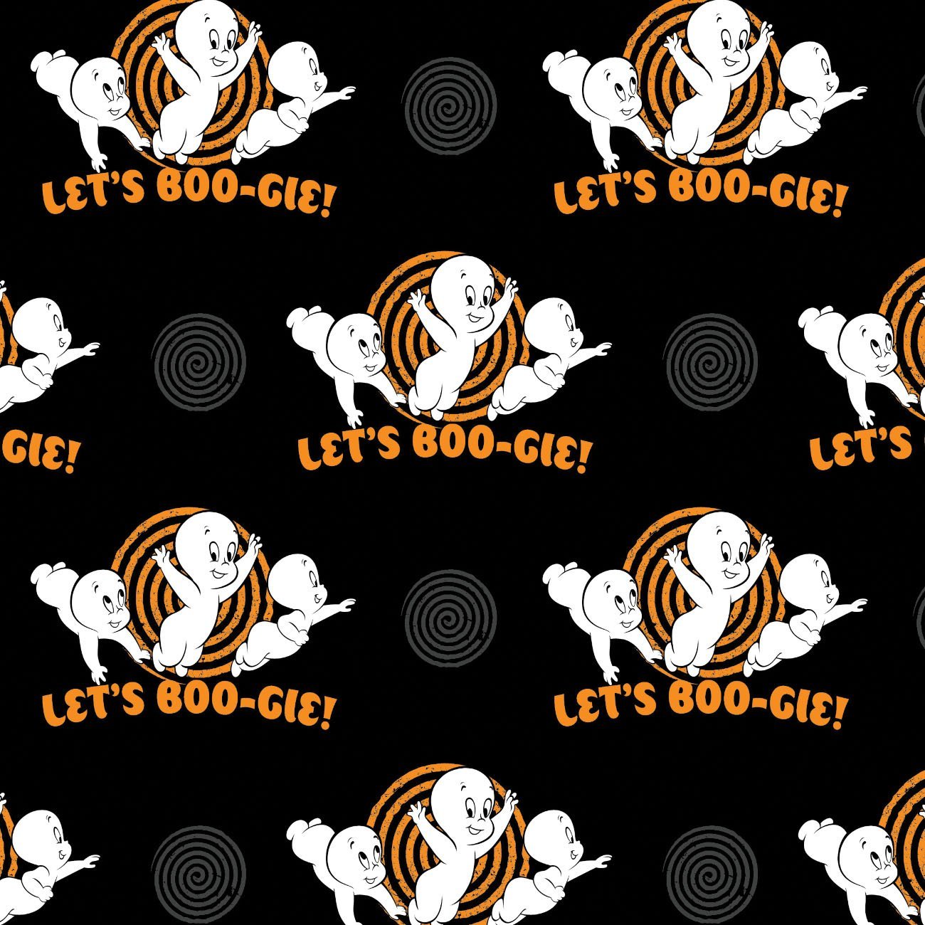 Character Halloween III - Casper Let's Boo-gie - Cotton - Black