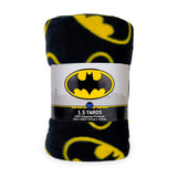 DC Comics Batman Logo - 1.5 Yard Cut - 100% Polyester Fleece Fabric