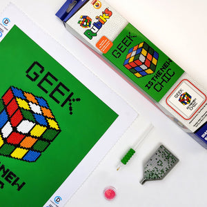 Camelot Dots Rubik's Geek Chic Diamond Painting Kit