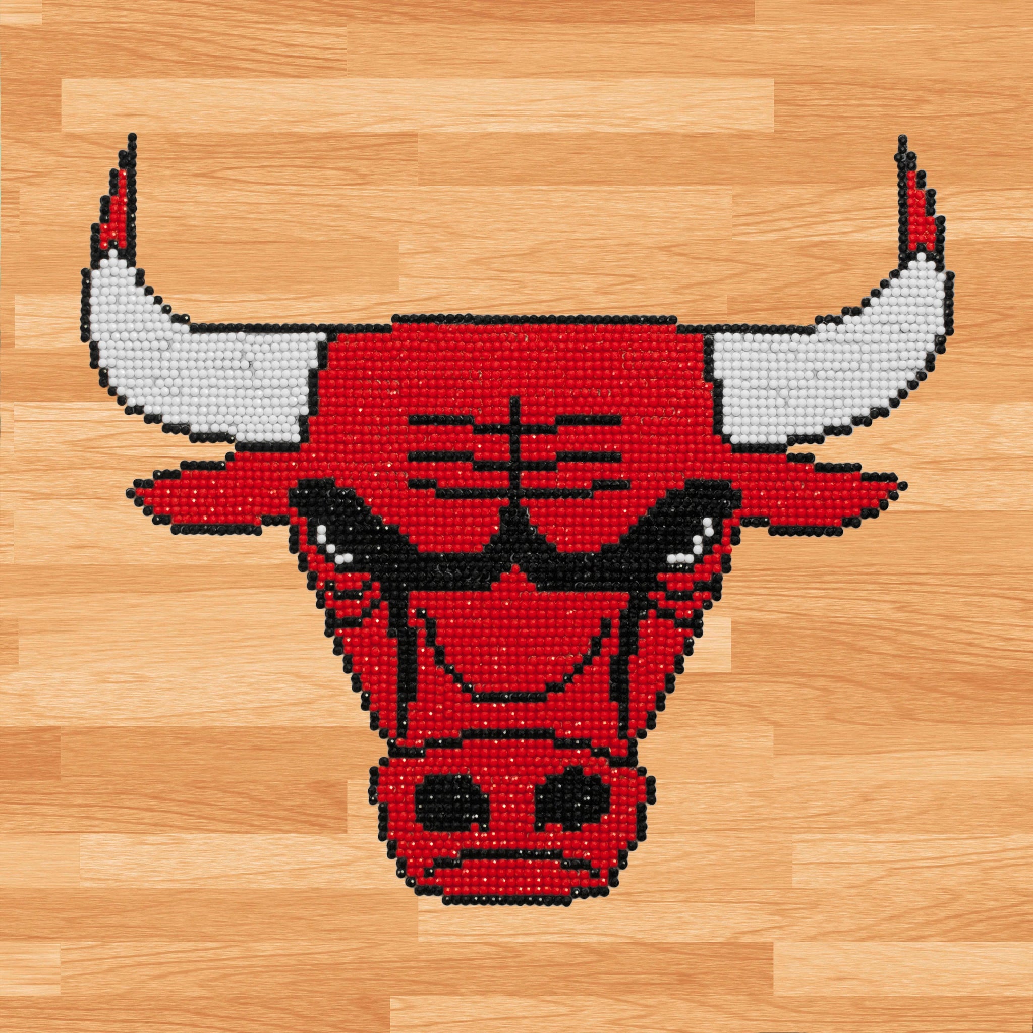Officially Licensed Camelot Dots NBA Chicago Bulls Diamond Painting Kit
