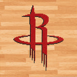 Officially Licensed Camelot Dots NBA Houston Rockets Diamond Painting Kit