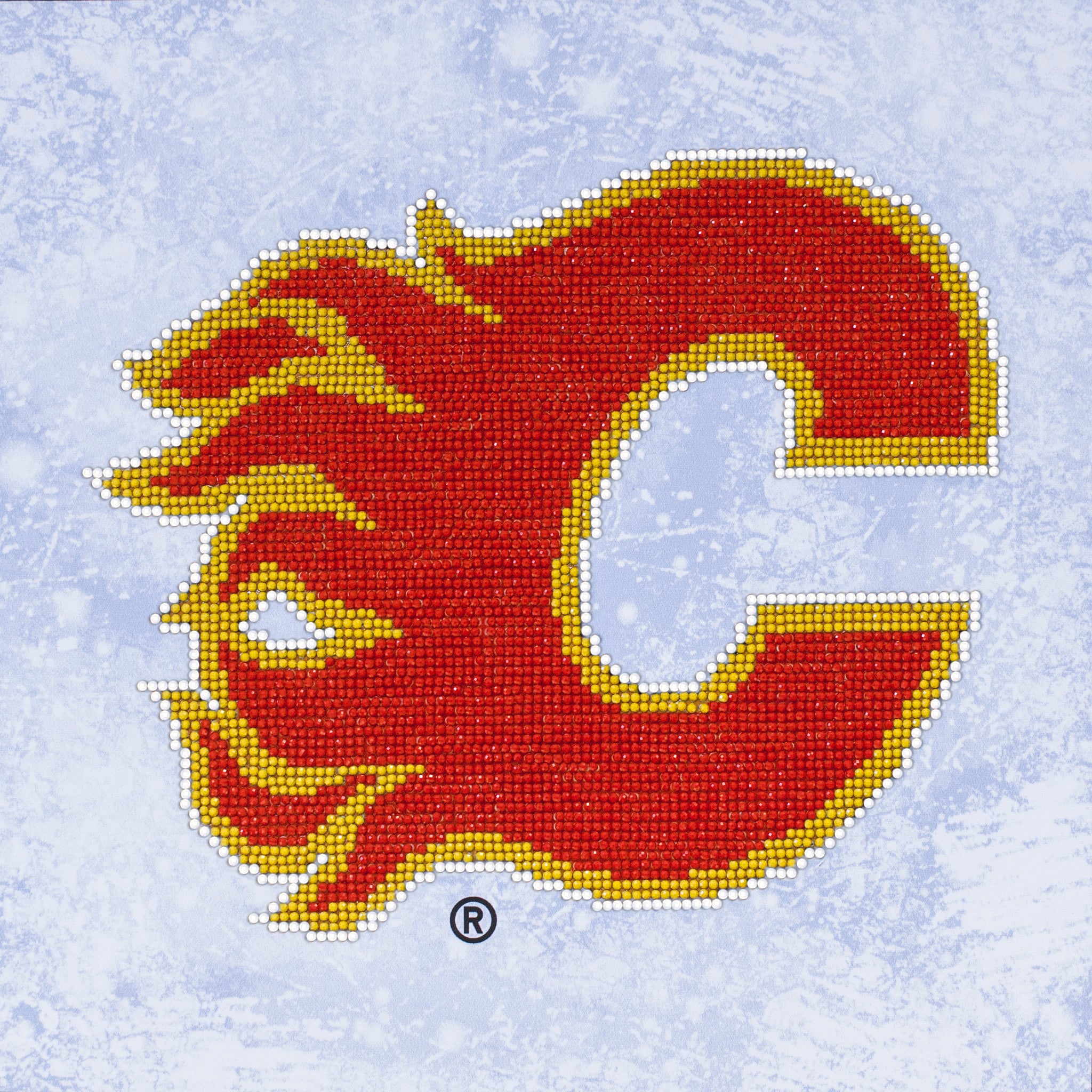 Officially Licensed Camelot Dots NHL Calgary Flames Diamond Painting Kit