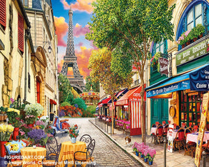 Figured'Art Painting by numbers - Paris Alley Rolled Kit