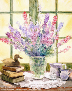 Figured'Art Painting by numbers - Lupine bouquet Frame Kit