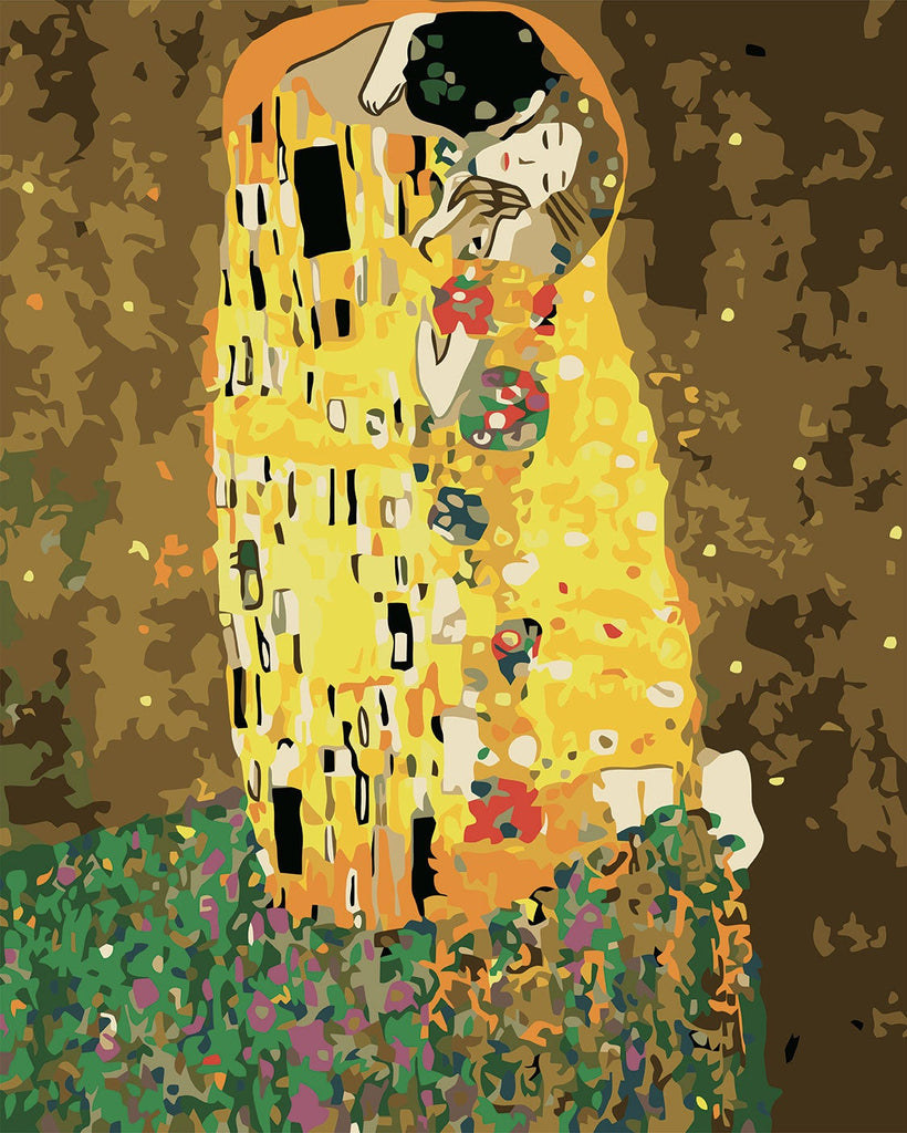 Figured'Art Painting by numbers - The Kiss Klimt Frame Kit