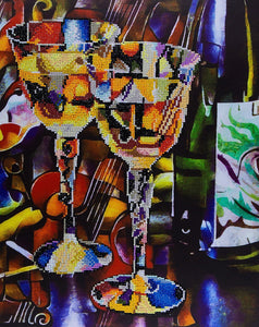 Diamond Art Abstract Wine