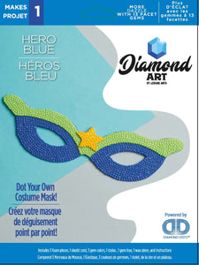 Diamond Art Blue Super Hero Mask