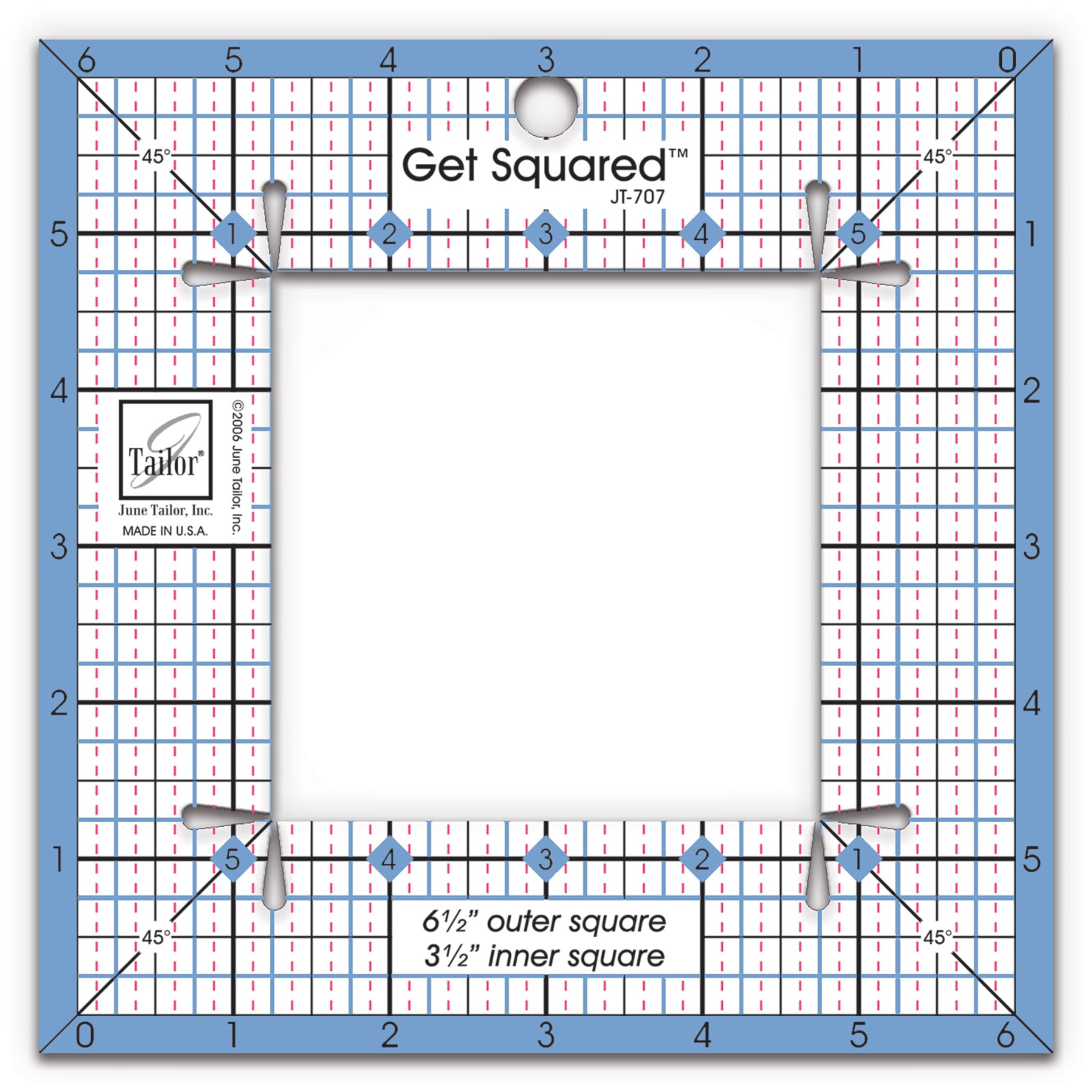 2023 June Tailor Collection-Get Squared™ - 6 1/2" Outer, 3 1/2" Inner-Rulers
