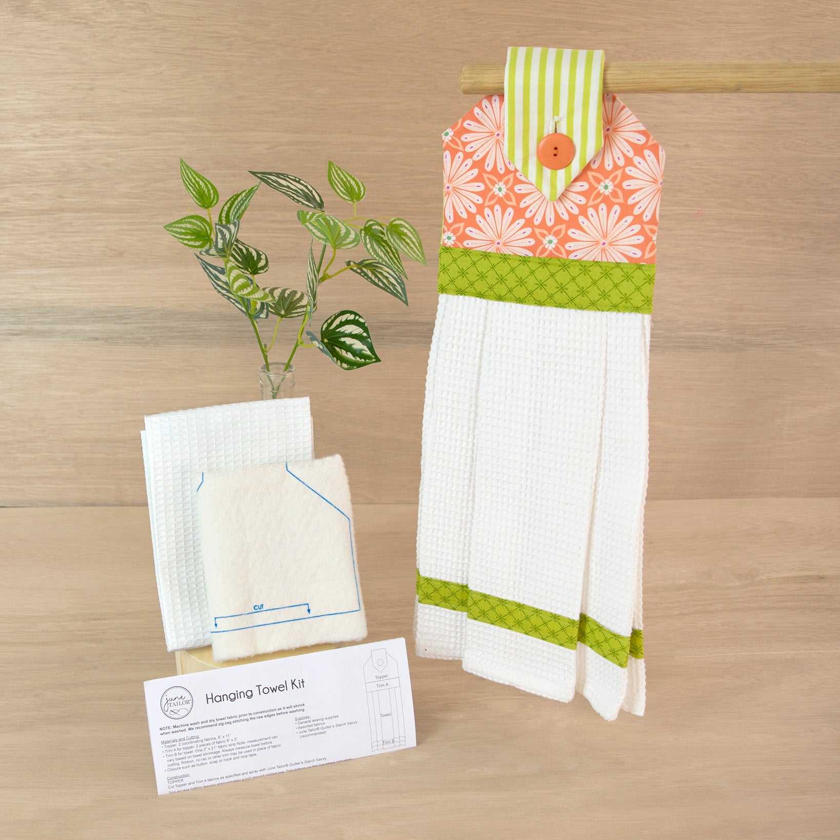 2023 June Tailor Collection-QAYG Hanging Towel Kit - 1/pack-Quilt As You Go Projects