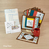 2023 June Tailor Collection-QAYG Inspirational Mug Mats -- Dog Days - 7/pack-Quilt As You Go Mug Mats