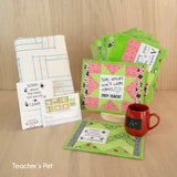 2023 June Tailor Collection-QAYG Inspirational Mug Mats -- Teacher' Pet - 7/pack-Quilt As You Go Mug Mats