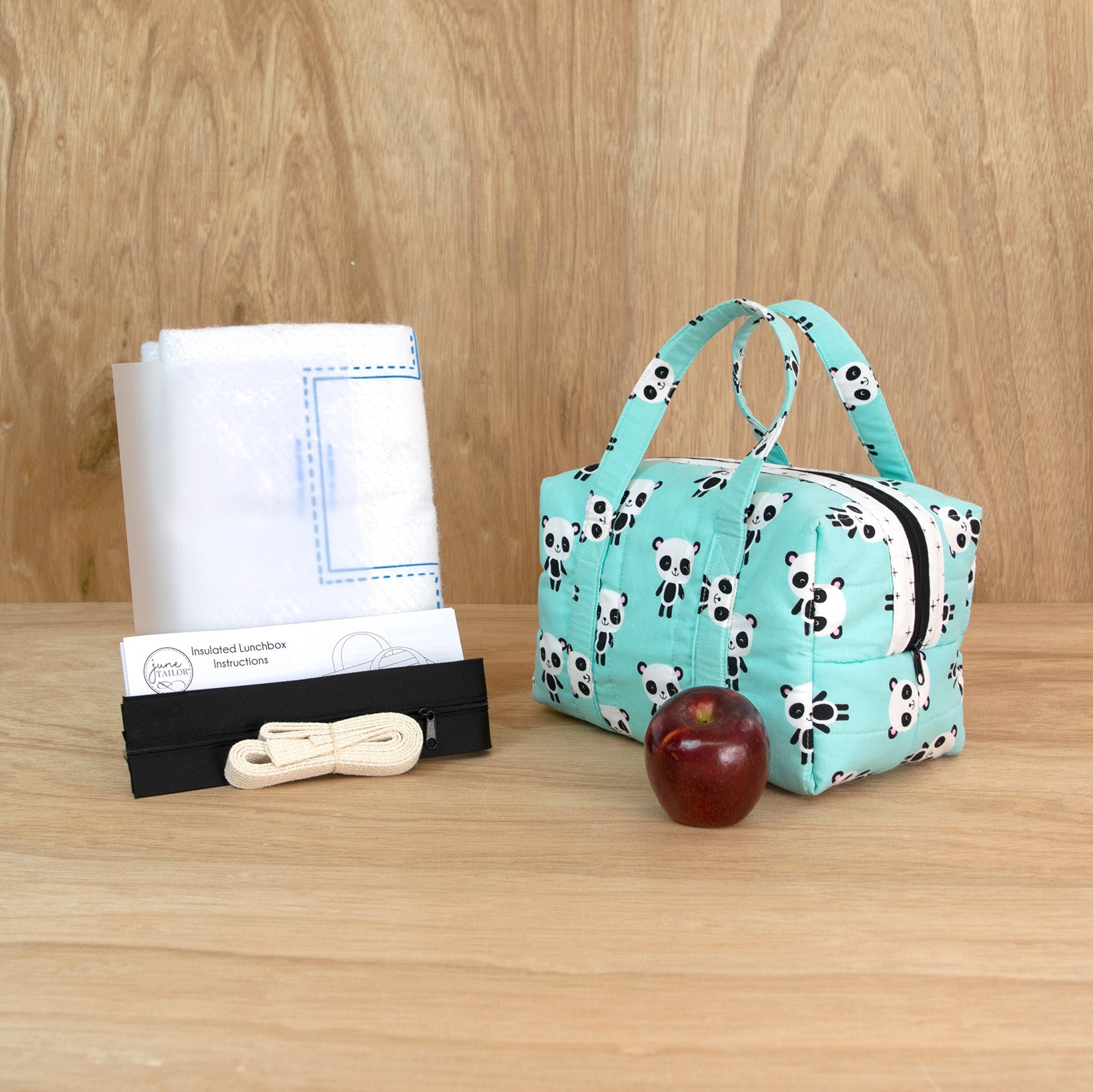 June Tailor Insulated Lunchbox Tote Kit - White Zippity - Do - Done