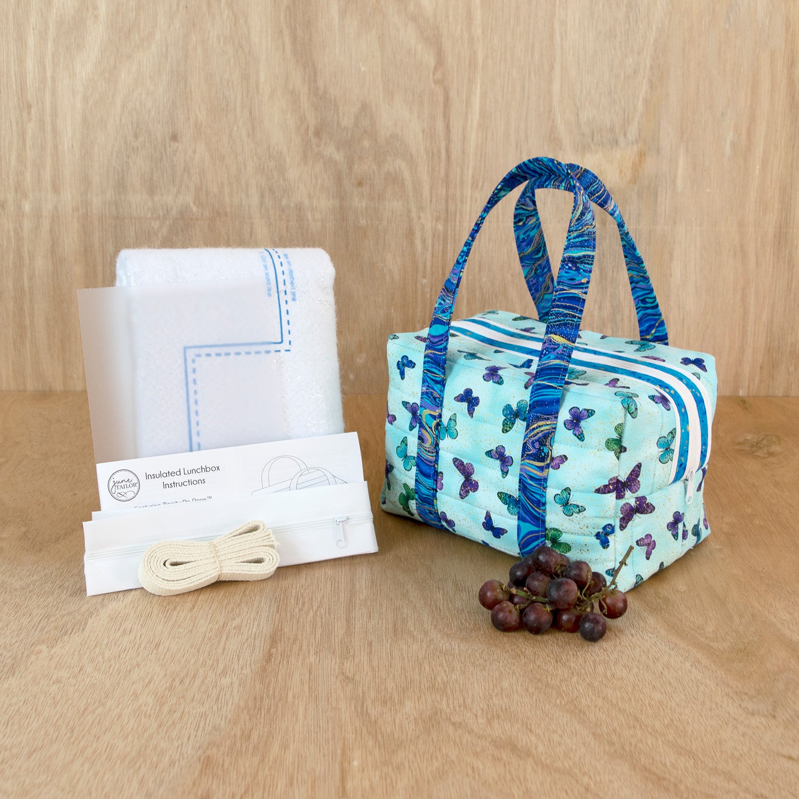 2023 June Tailor Collection-Insulated Lunchbox Tote - Zippity-Do-Done™ White-Kits with Zippity-Do-Done™
