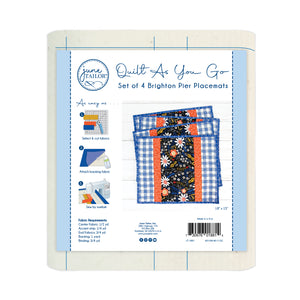 2023 June Tailor Collection-QAYG Placemats -- Brighton Pier 4/pack-Quilt As You Go Placemats and Table Runners