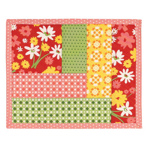 2023 June Tailor Collection-QAYG Log Cabin Mug Mats - 3/pack-Quilt As You Go Mug Mats