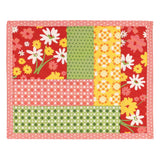 2023 June Tailor Collection-QAYG Log Cabin Mug Mats - 3/pack-Quilt As You Go Mug Mats